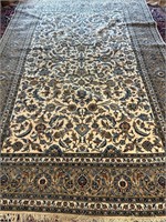Hand Knotted Persian Kashan Rug 7.8x11.5 ft.
