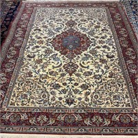Very Fine Hand Knotted Persian Esfahahan Rug 5x8 f