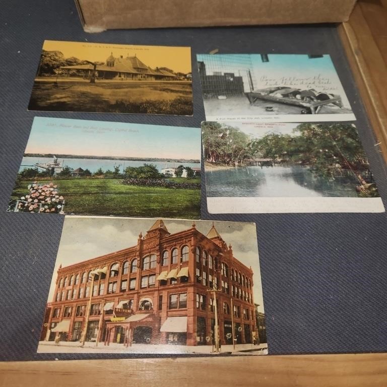 5 Vintage Postcards - Lincoln, NE