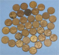 (39) S-Mint Mark Wheat Cents