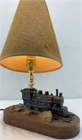 Vintage train railroad lamp 16x10in