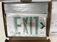 NEW led edgelit Exit lighting fixture, hard wired