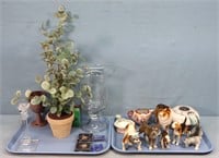 Tiffany Candlestick, Goebel Dog, Figurines, etc.
