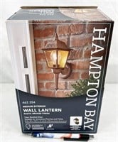 NEW Hampton Bay wall lantern, color is Rustic