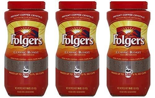 Folgers Classic Roast Instant Coffee Crystals - 16