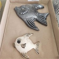 Fish Wall Plaques - lefton & Chalkware
