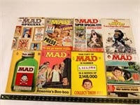 8pcs MAD Magazines, national lampoons books