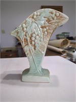 Unmarked Pottery Vase - Grape Pattern
