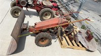 Gravely tractor with attachments
