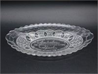 THE LITTLE-AT-A-TIME STORE GLASS CANDY DISH VINTAG