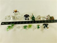Crystal Glass Frog Statues