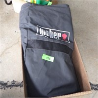 WEBER GRILL COVER (SOME TEARS-SEE PICS) 4' WIDE