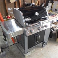 WEBER GENESIS II GAS GRILL W/ TANK, COVER, EXTRA>>