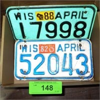 MOTORCYCLE LICENSE PLATES