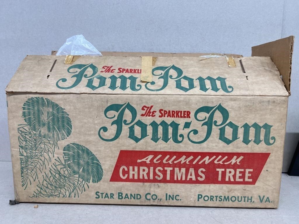 Pom -Pom alum. 4' Christmas tree w/43 branches-