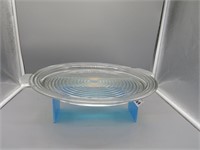 16" Clear Depression Glass Bowl