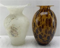 Murano glass vases 13in