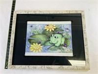 Framed Frog Puzzle Print