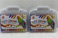 2x TBC silky crayons 24 colors