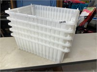 5- plastic bins