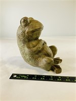 Ceramic frog statue
