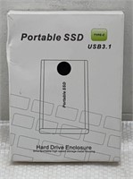 New- portable SSD type-C USB 3.1 - 16TB blue