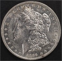 1889-O MORGAN DOLLAR AU