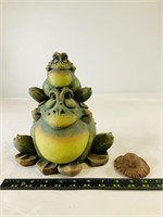Outdoor Stacked Frog Statue