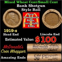 Lincoln Wheat Cent 1c Mixed Roll Orig Brandt McDon