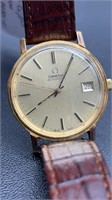 Omega automatic 14k gold plated 36mm mens watch