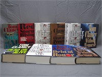 10 Hard Cover Tom Clancy Assorted Books