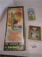 Vintage Bar Zim BugHouse game, Hot Curl Surfer's