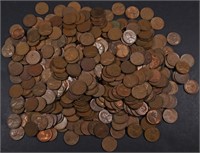 (500) MIXED DATES WHEAT CENTS
