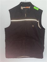 WALLS SHERPA LINED CANVAS VEST (LT)