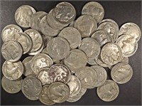 (50) FULL DATE BUFFALO NICKELS