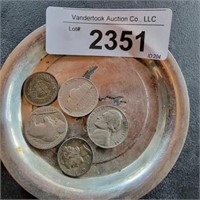 1941 Mercury Silver Dime, Buffalo Nickel, 1940 &
