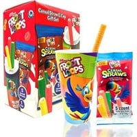 Froot Loops 5ct Cereal Straws and Collectible Cup