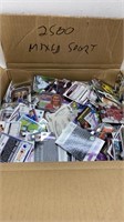 2500 mixed sports cards