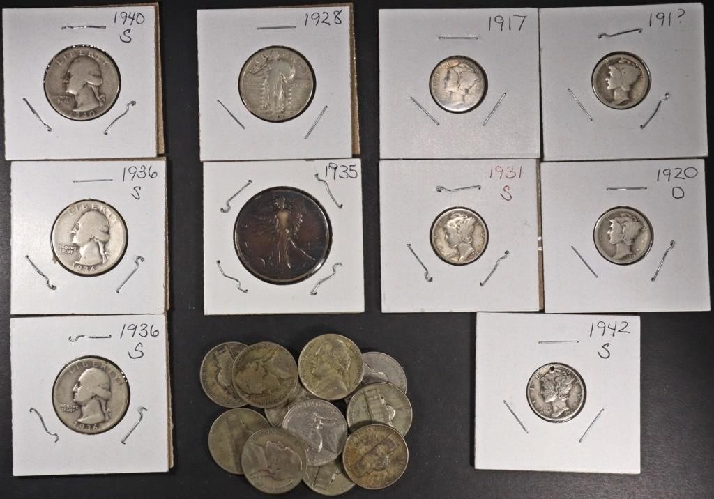 MOSTLY SILVER TYPE COINS