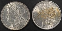 1882 & 1896 MORGAN DOLLARS BU