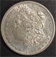 1885-S MORGAN DOLLAR AU/BU