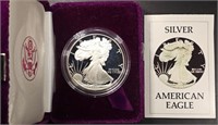 1986-S PROOF AMERICAN SILVER EAGLE OGP
