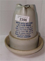 Vintage WestKo Stoneware Butter Milk Feeder &