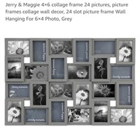 NEW 24 Slot Picture Frame Wall Hanging For 6" ×