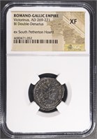 AD 269-271 VICTORINUS ROMANO-GALLIC EMPIRE NGC XF