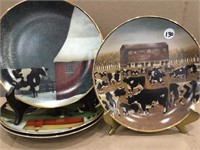 4-The American Folk Art Collection Plates