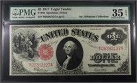 1917 $1 LEGAL TENDER PMG 35 EPQ CHOICE VERY FINE