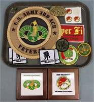 3rd Cavalry Regiment Plaques, Tiles, Patches