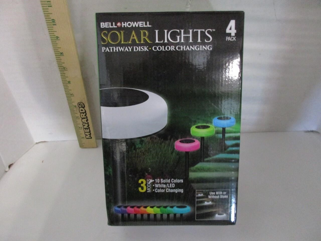 4 Bell + Howell Solar Lights