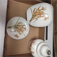 Vintage Japanese Floral Decorative Plates,  Vase